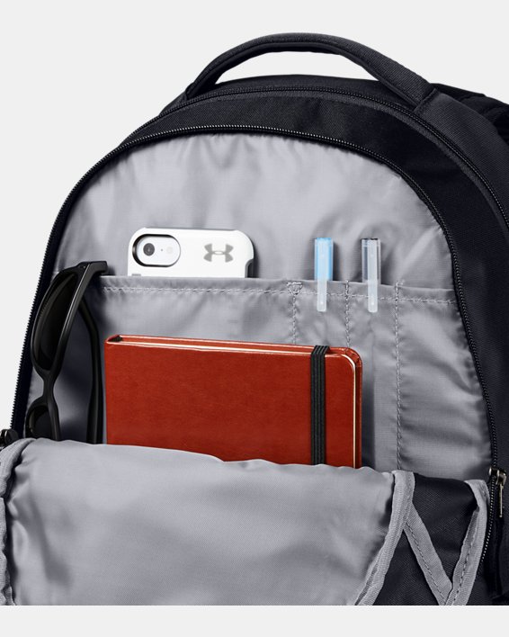 UA Hustle 5.0 Backpack in Black image number 3